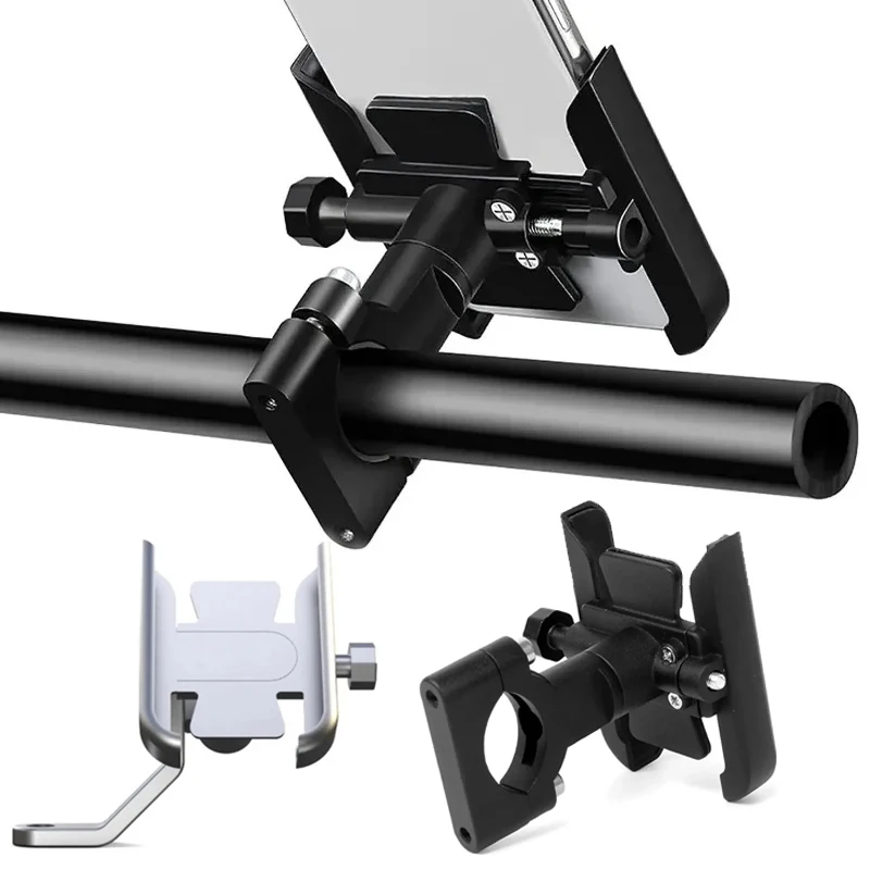 Universal Metal Motorcycle Phone Holder Aluminum Alloy Anti-Slip Bracket GPS Clip Adjustable Phone Stand for 4-6.5inch Phone
Universal Metal Motorcycle Phone Holder Aluminum Alloy Anti-Slip Bracket GPS Clip Adjustable Phone Stand for 4-6.5inch Phone