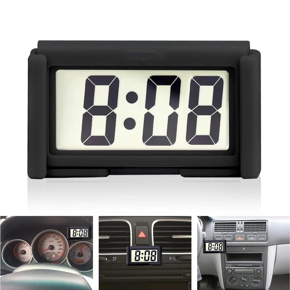 Mini Car Dashboard Clock Battery Operated for Desktop Car Truck Dashboard & Air Vent Electronic Clock Self-adhesive for Car
Mini Car Dashboard Clock Battery Operated for Desktop Car Truck Dashboard & Air Vent Electronic Clock Self-adhesive for Car