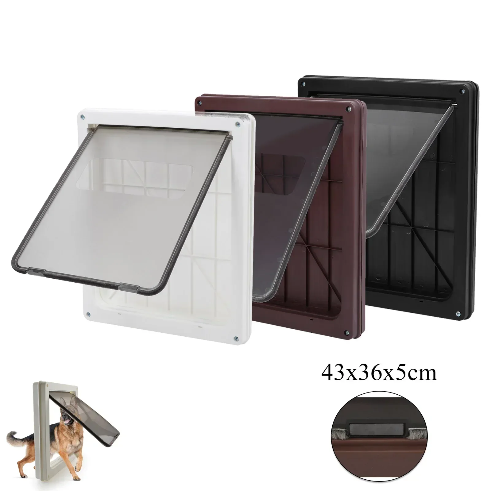 Large Magnetic Pet Door Kit 43x36x5cm with Security Lock Transparent ABS Plastic Gate Doorway for Dog Cat Safety in&out Door
Large Magnetic Pet Door Kit 43x36x5cm with Security Lock Transparent ABS Plastic Gate Doorway for Dog Cat Safety in&out Door