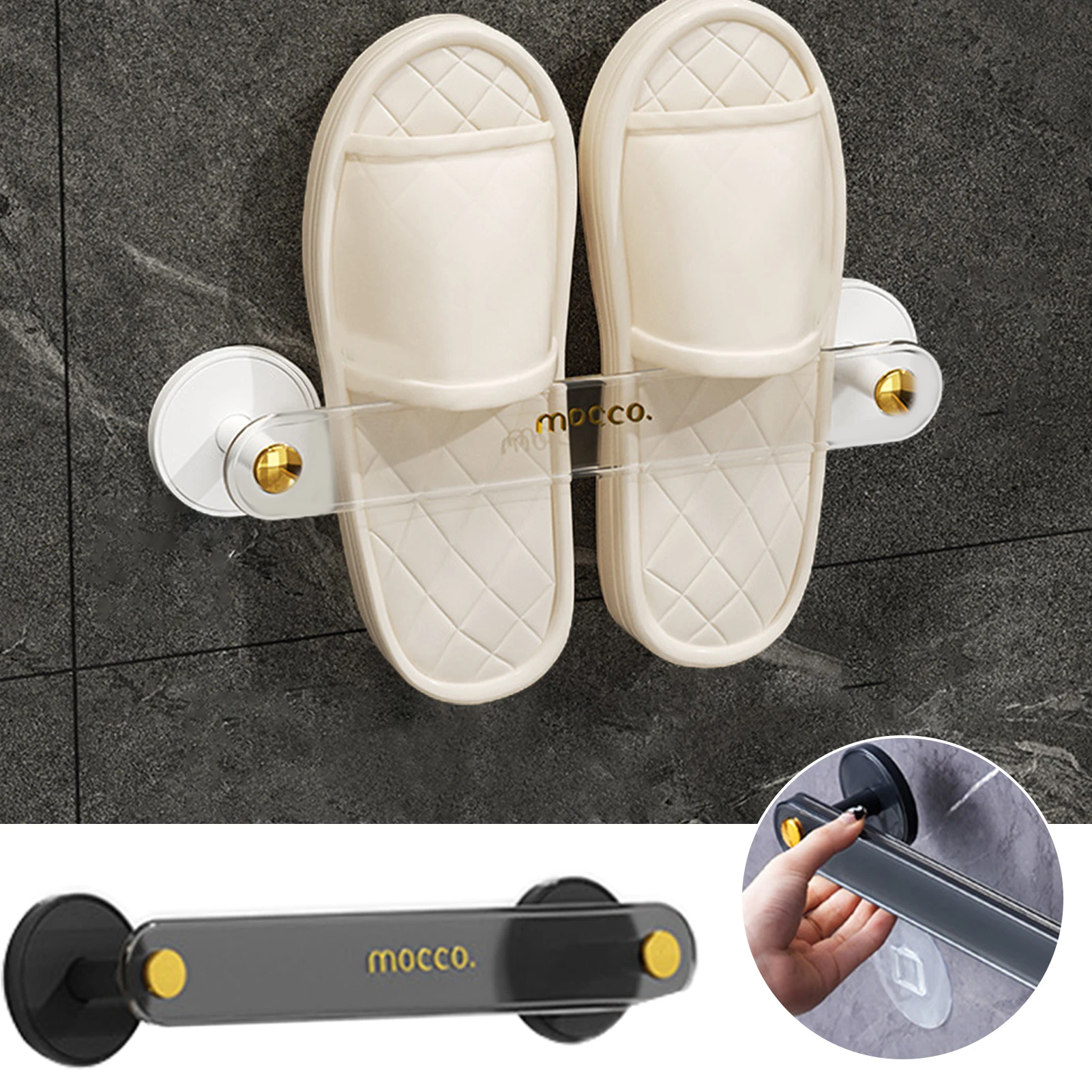Bathroom Wall-mounted Seamless Stickers Shoes Rack Organizer Quick Drying Slippers Shelf Storage Holder Wall Hanging Shoe Hanger
Bathroom Wall-mounted Seamless Stickers Shoes Rack Organizer Quick Drying Slippers Shelf Storage Holder Wall Hanging Shoe Hanger