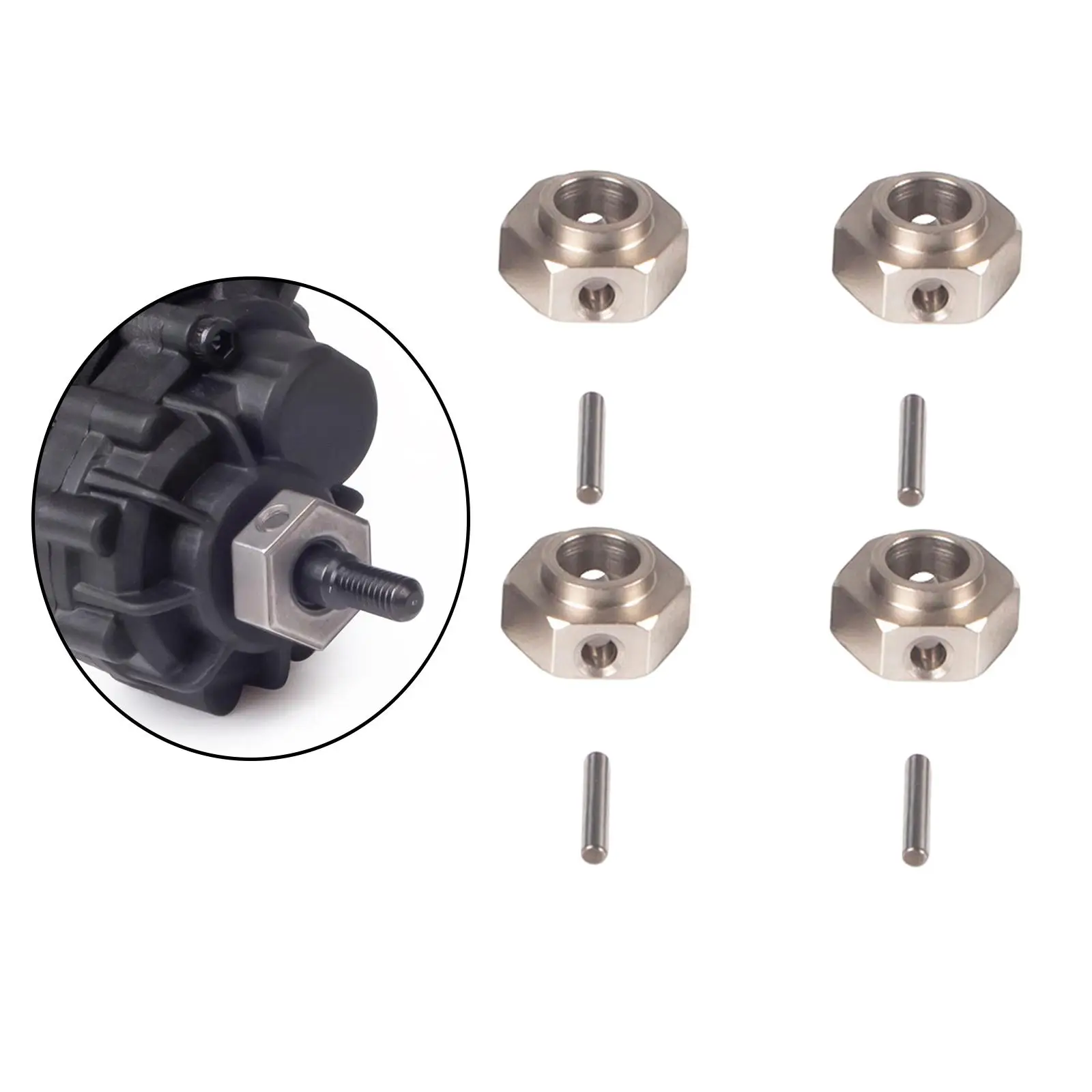 4Pcs RC Model Accessory, Adapter, Replacement Parts, 12mm for Shaft Crawler Car Wheel Output Gear Front Axle Short
4Pcs RC Model Accessory, Adapter, Replacement Parts, 12mm for Shaft Crawler Car Wheel Output Gear Front Axle Short