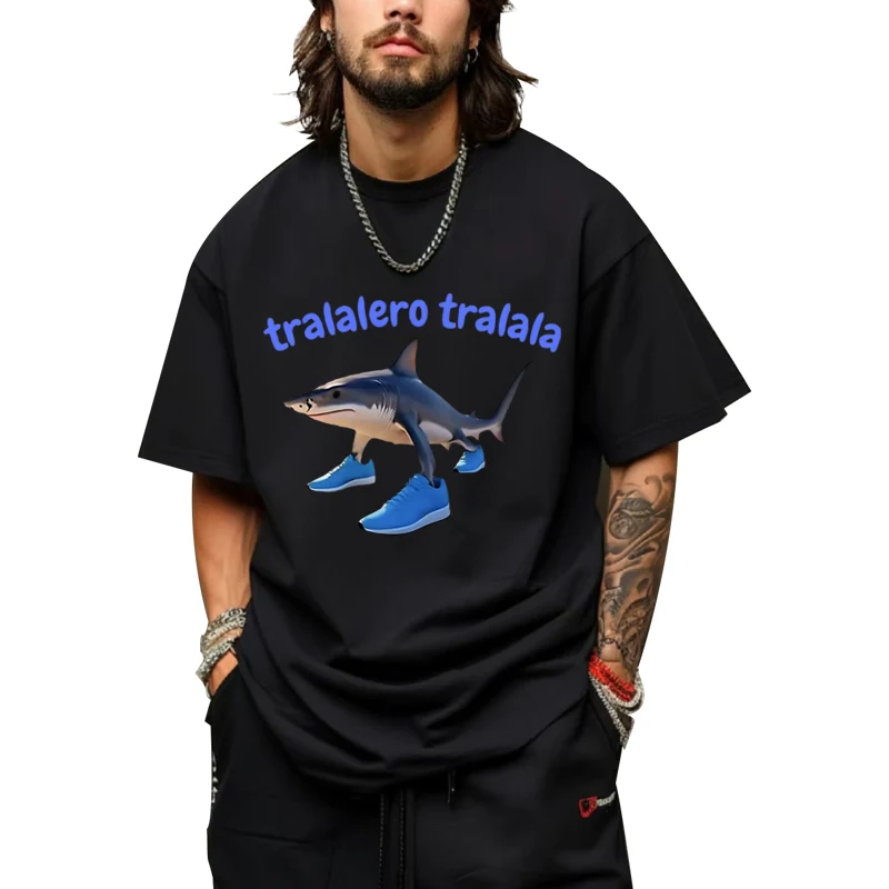 Tralalero Tralala The Drip Shark Funny Meme T Shirt men women Oversized 100% Cotton short sleeve Summer Unisex plus size tops
Tralalero Tralala The Drip Shark Funny Meme T Shirt men women Oversized 100% Cotton short sleeve Summer Unisex plus size tops