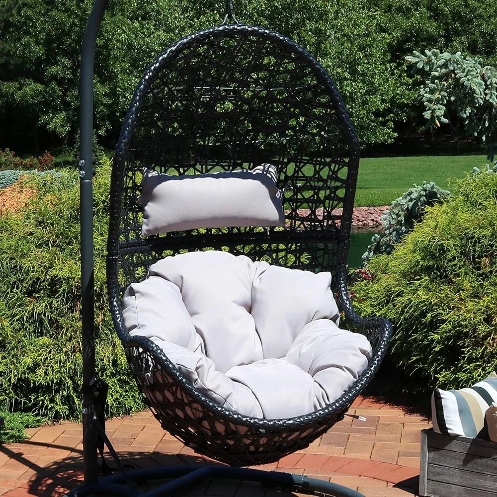 Egg Chair with Cushions -Resin Wicker Hanging Chair with 265-Pound Weight Capacity - Hanging, Customized
Egg Chair with Cushions -Resin Wicker Hanging Chair with 265-Pound Weight Capacity - Hanging, Customized