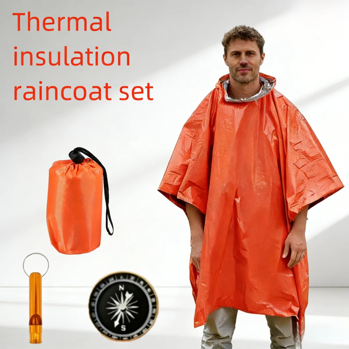 Equipped with survival whistle and compass, this raincoat set enhances your safety in wilderness exploration and outdoor emergen
Equipped with survival whistle and compass, this raincoat set enhances your safety in wilderness exploration and outdoor emergen