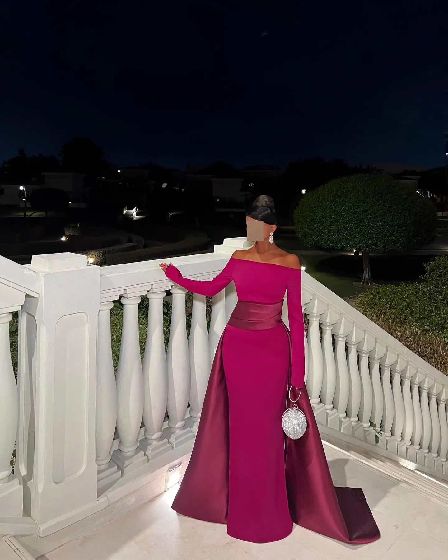 Customized High Quality Boat Neck Long Sleeves Evening Dresses Graceful Panel Train Pleats Vestido De Festa Vestido De Noche
Customized High Quality Boat Neck Long Sleeves Evening Dresses Graceful Panel Train Pleats Vestido De Festa Vestido De Noche
