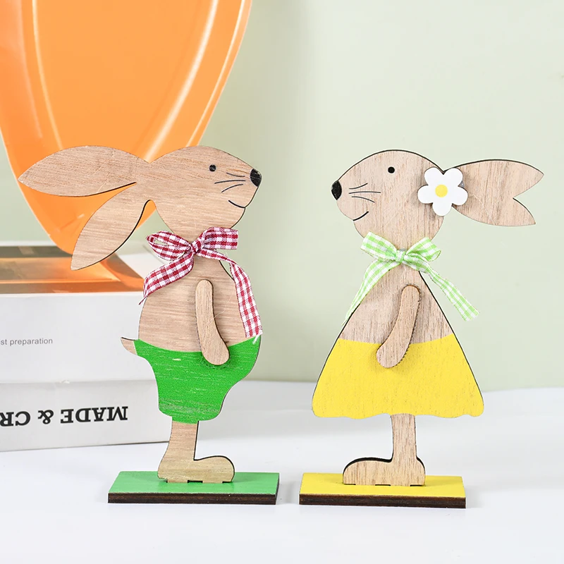 Happy Easter Wooden Rabbit Pendants Standing Bunny Wood Craft Ornaments For Easter Table Decoration Kids Gift DIY Party Supplies
Happy Easter Wooden Rabbit Pendants Standing Bunny Wood Craft Ornaments For Easter Table Decoration Kids Gift DIY Party Supplies