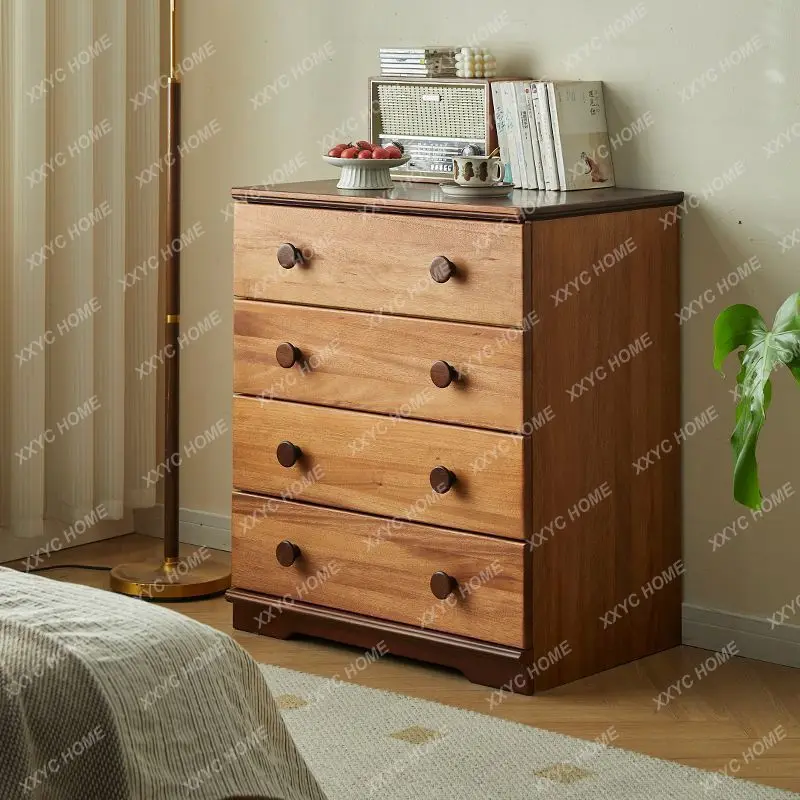 New medieval solid wood chest retro small apartment bedroom end of bed, storage cabinet
New medieval solid wood chest retro small apartment bedroom end of bed, storage cabinet