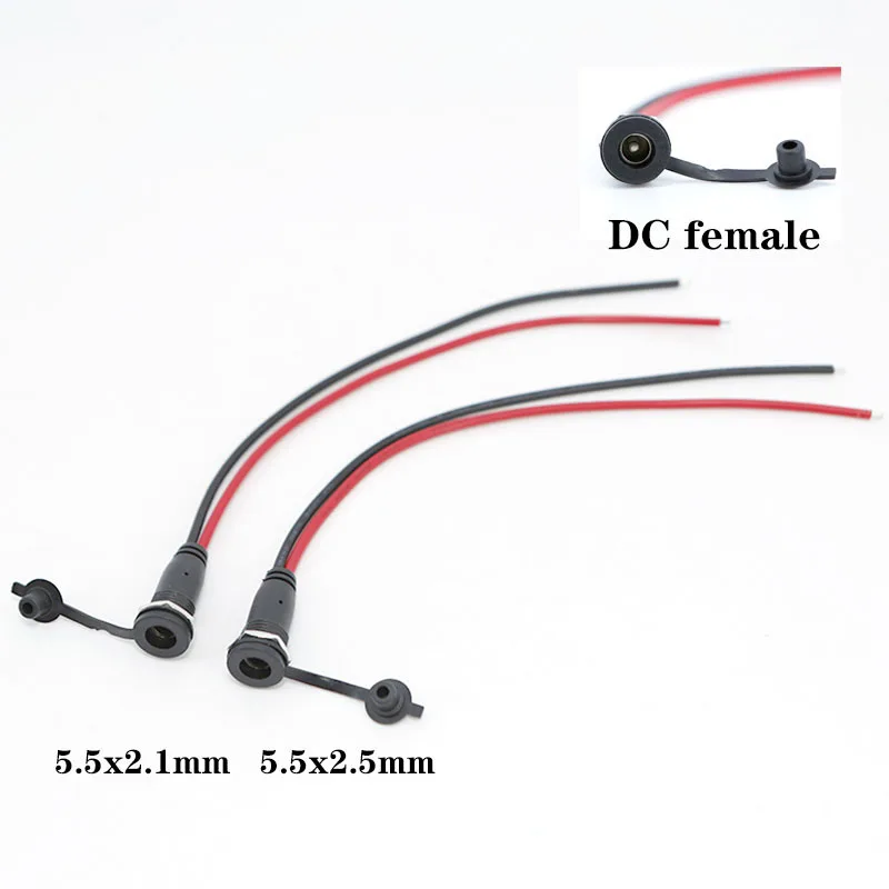 18awg 2pin Wire 5.5 X 2.1 mm 5.5X2.5mm Battery DC female Power plug connector for diy with cover jack connector 20cm S1
18awg 2pin Wire 5.5 X 2.1 mm 5.5X2.5mm Battery DC female Power plug connector for diy with cover jack connector 20cm S1