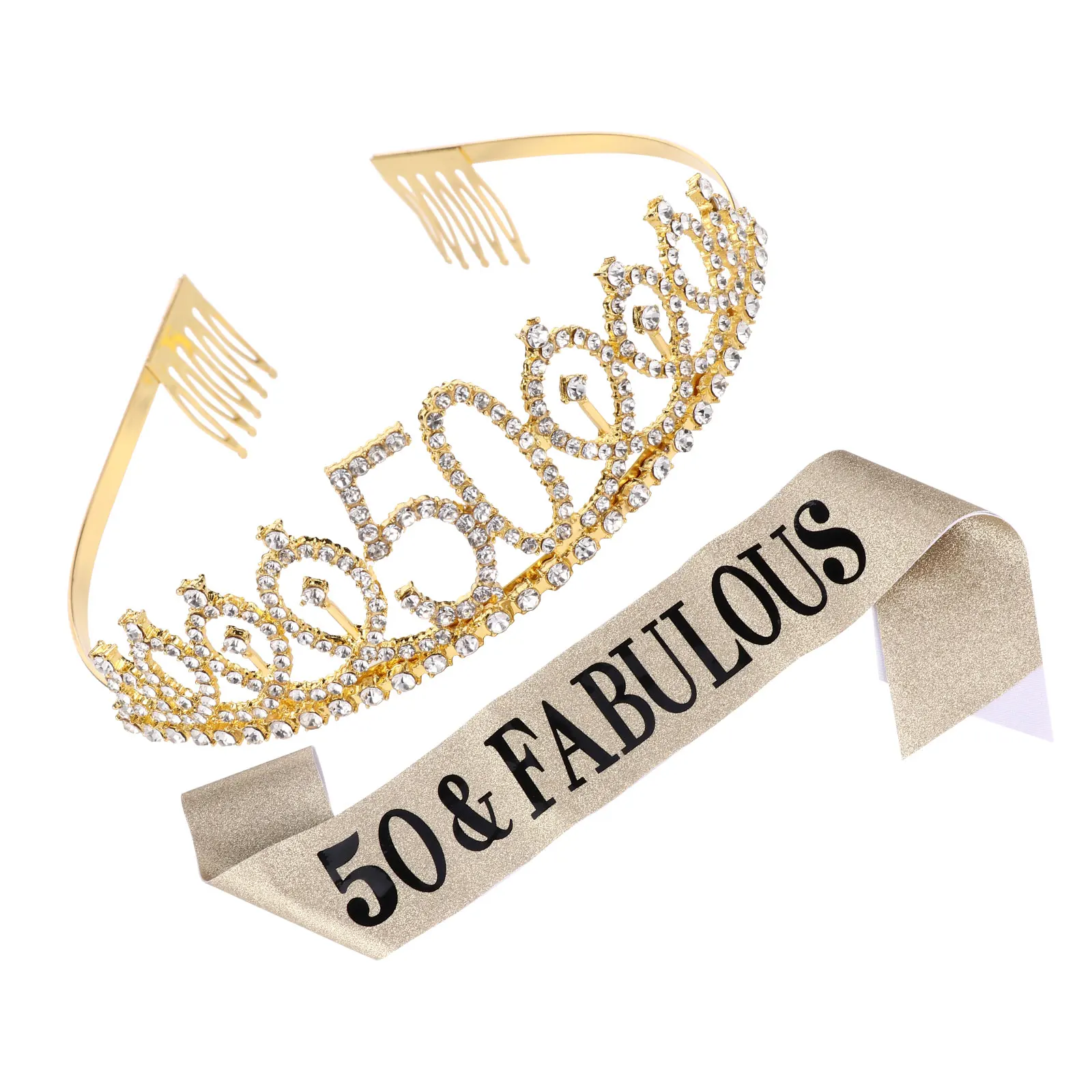 2pcs Birthday Crown Sash Set Printed Etiquette Belt Comfortable Gift Hot Stamping Ritual Belt Party Accessories 
2pcs Birthday Crown Sash Set Printed Etiquette Belt Comfortable Gift Hot Stamping Ritual Belt Party Accessories