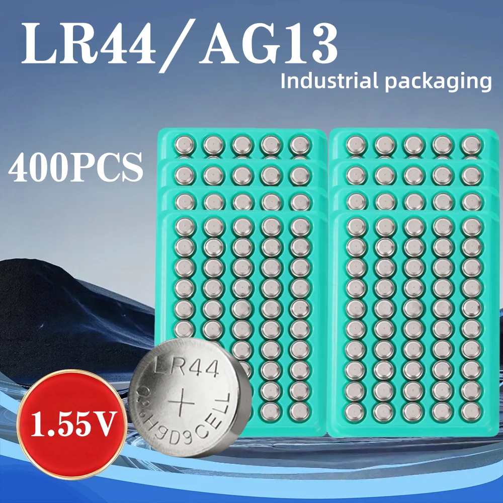 50-500PCSHigh Capacity LR44 Batteries L1154F AG13 SR44 A76 Premium Alkaline Battery 1.5V Button Coin Cell Battery for Calculator
50-500PCSHigh Capacity LR44 Batteries L1154F AG13 SR44 A76 Premium Alkaline Battery 1.5V Button Coin Cell Battery for Calculator