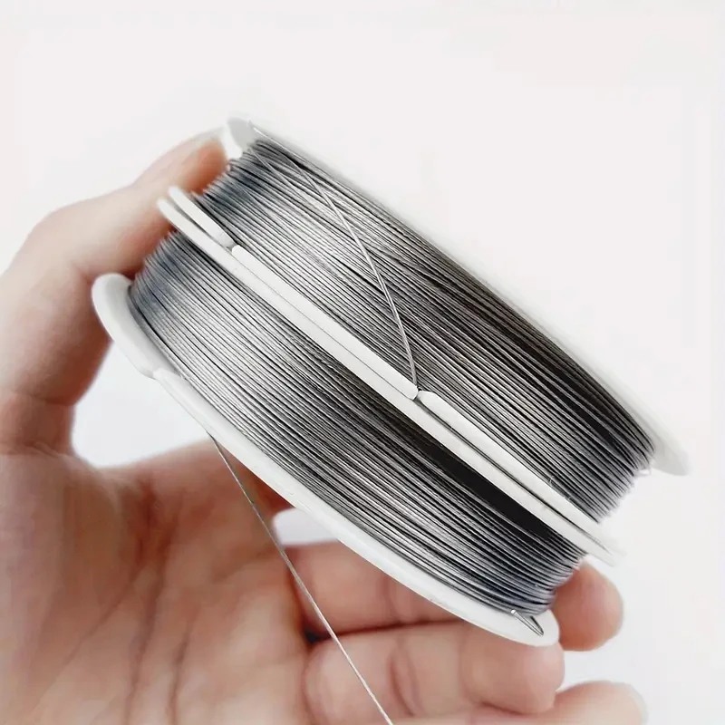 1Roll 0.3~1.0mm Thin Stainless steel wire Beading Rope Cord Thread String For DIY Necklace Bracelets Jewelry Making DIY Findings
1Roll 0.3~1.0mm Thin Stainless steel wire Beading Rope Cord Thread String For DIY Necklace Bracelets Jewelry Making DIY Findings