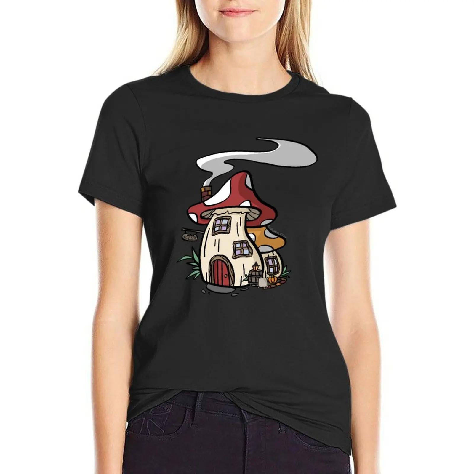 Cozy Mushroom Cottage T-Shirt customs female summer top quick-drying t-shirt dress for Women graphic
Cozy Mushroom Cottage T-Shirt customs female summer top quick-drying t-shirt dress for Women graphic