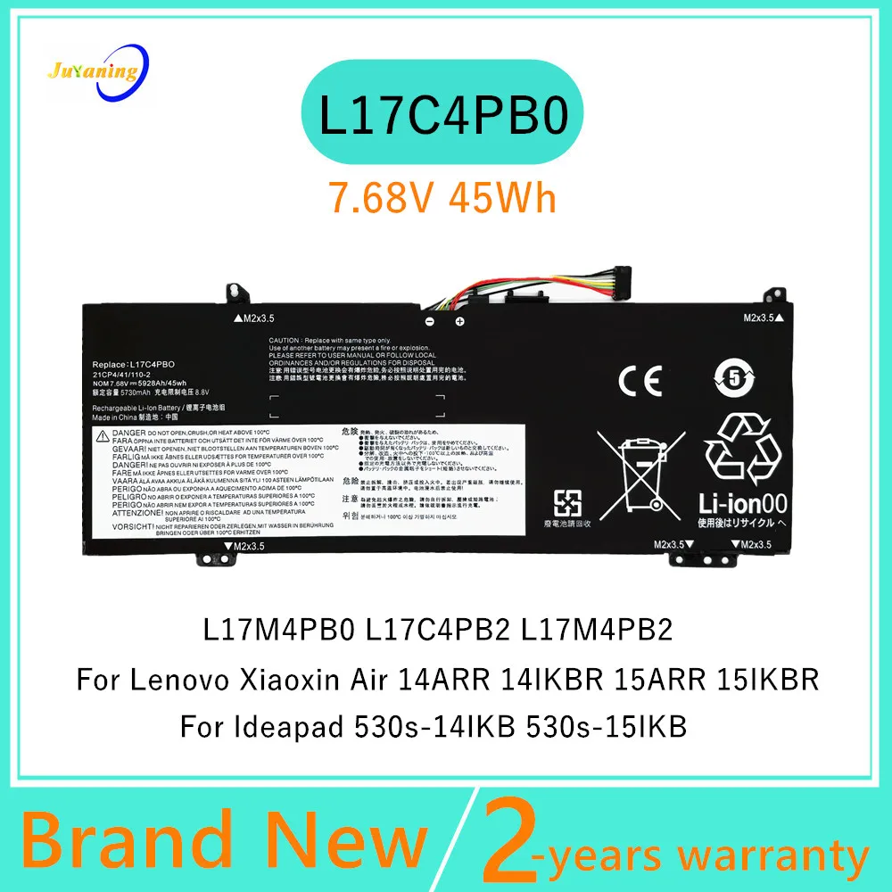 L17C4PB0 L17M4PB0 L17C4PB2 Laptop battery For Lenovo IdeaPad Yoga 530S-15IKB 14ARR 14IKBR 15ARR 15IKBR L17M4PB2
L17C4PB0 L17M4PB0 L17C4PB2 Laptop battery For Lenovo IdeaPad Yoga 530S-15IKB 14ARR 14IKBR 15ARR 15IKBR L17M4PB2