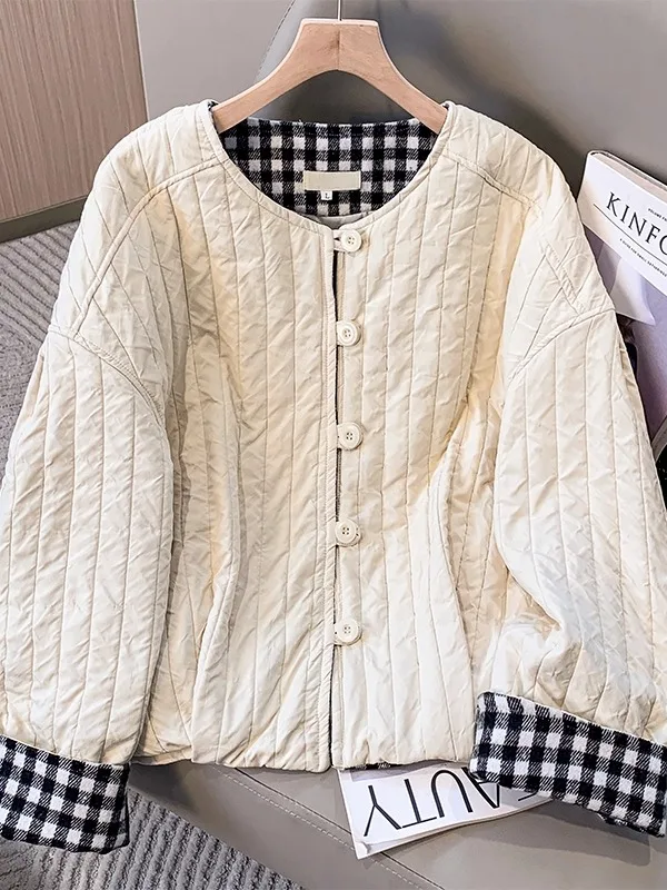 Уникальная женская зимняя куртка в клетку из хлопка, свободного кроя, больших размеров, теплая, легкая, повседневная, модная верхняя одежда
Уникальная женская зимняя куртка в клетку из хлопка, свободного кроя, больших размеров, теплая, легкая, повседневная, модная верхняя одежда