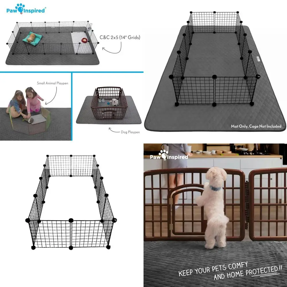 Водонепроницаемый флисовый коврик для игровой площадки 80 x 50 дюймов с нескользящим основанием для домашних животных, подходит для собак, кроликов и мелких животных (темно-серый)
Водонепроницаемый флисовый коврик для игровой площадки 80 x 50 дюймов с нескользящим основанием для домашних животных, подходит для собак, кроликов и мелких животных (темно-серый)