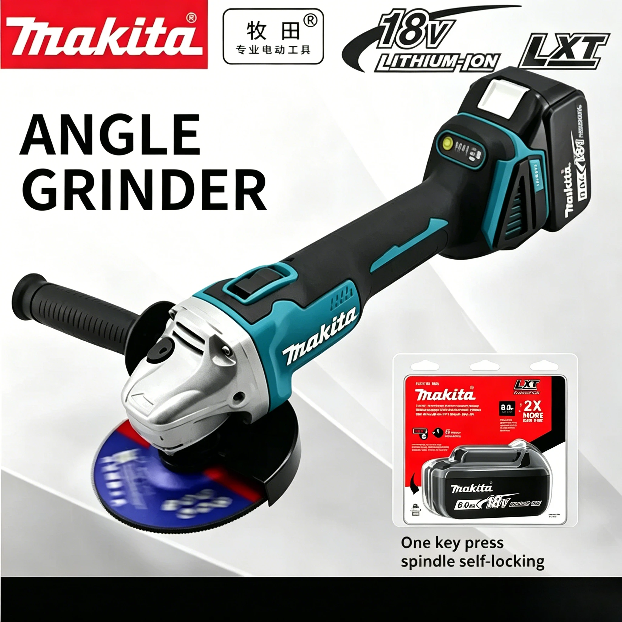 Original Makita 18V Li-ion Battery, for DGA506 125mm Brushless Angle Grinder High Capacity Safe Charging Grinding Cutting
Original Makita 18V Li-ion Battery, for DGA506 125mm Brushless Angle Grinder High Capacity Safe Charging Grinding Cutting