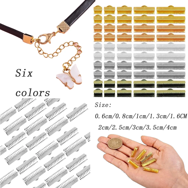 50Stes 0.6cm-4cm Ribbon Leather Cord End Fastener Clasps With Chains Lobster Clasps Connectors DIY Jewelry Making Finding Supply
50Stes 0.6cm-4cm Ribbon Leather Cord End Fastener Clasps With Chains Lobster Clasps Connectors DIY Jewelry Making Finding Supply