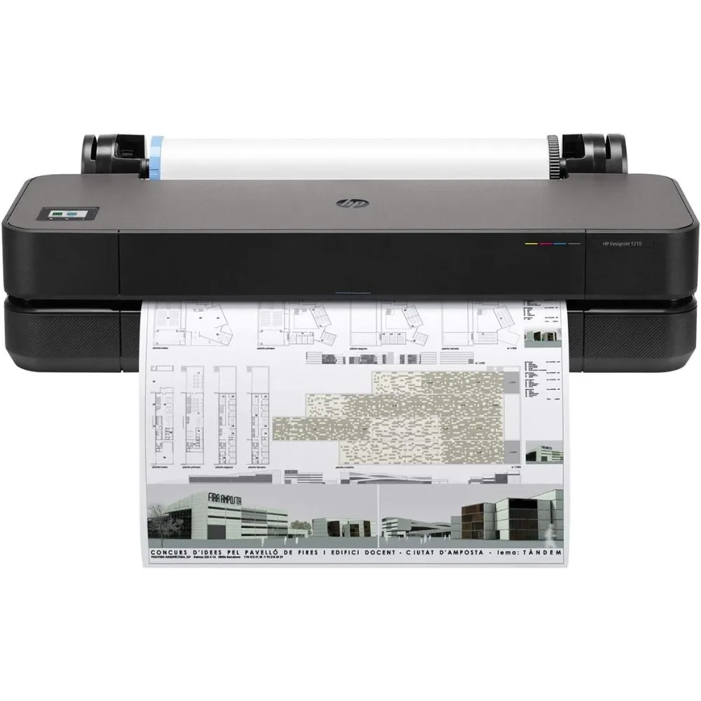 DesignJet T210 Large Format 24-inch Color Plotter Printer, Includes 2-Year Care Pack (8AG32H),Black
DesignJet T210 Large Format 24-inch Color Plotter Printer, Includes 2-Year Care Pack (8AG32H),Black
