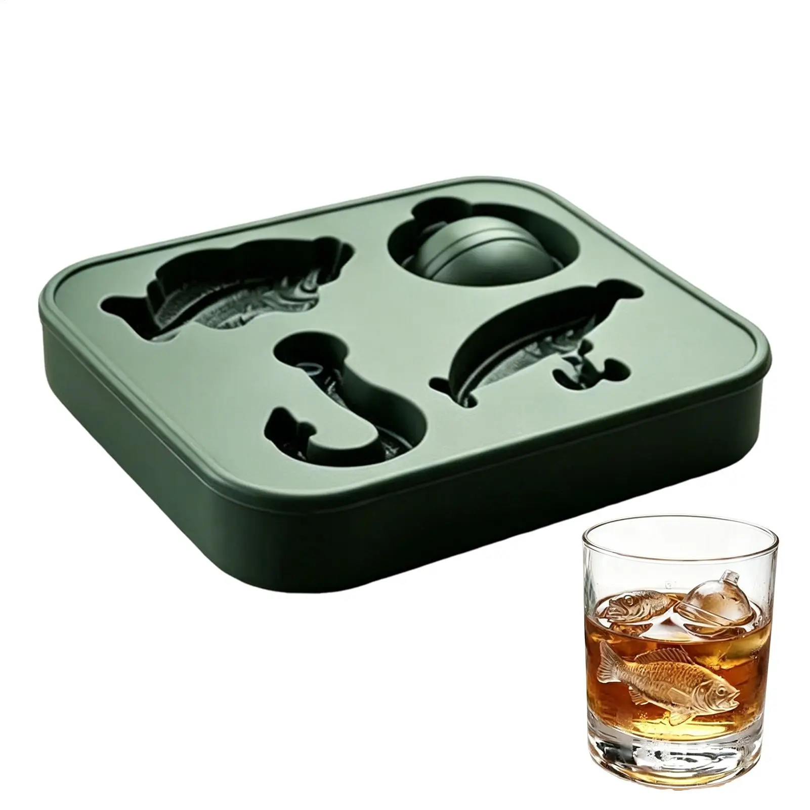 Fishing Themed Ice Grid Mold Fishing Easy Release Freezer Maker Cute Ice Molds Silicone Tray For Bourbon Cocktail Water Coffee
Fishing Themed Ice Grid Mold Fishing Easy Release Freezer Maker Cute Ice Molds Silicone Tray For Bourbon Cocktail Water Coffee