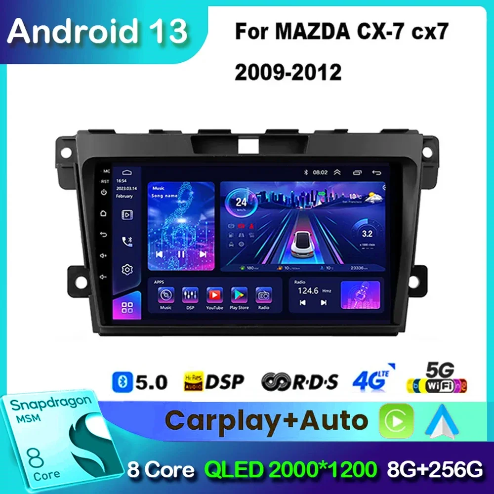 For Mazda CX7 CX-7 CX 7 ER 2009 - 2012 Android 13 Car Radio DSP Car GPS Navigation Radio Multimedia Player Carplay car audio
For Mazda CX7 CX-7 CX 7 ER 2009 - 2012 Android 13 Car Radio DSP Car GPS Navigation Radio Multimedia Player Carplay car audio