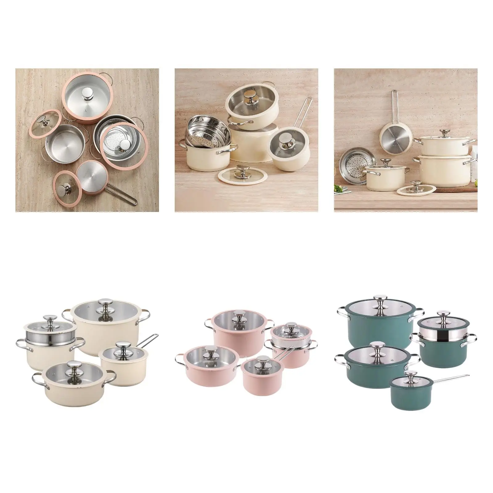 4x Kitchen Cookware Set Stainless Steel Porridge Cooking Pot Pots and Pans Set for Top Induction Cooker RV Travel Home Gas
4x Kitchen Cookware Set Stainless Steel Porridge Cooking Pot Pots and Pans Set for Top Induction Cooker RV Travel Home Gas