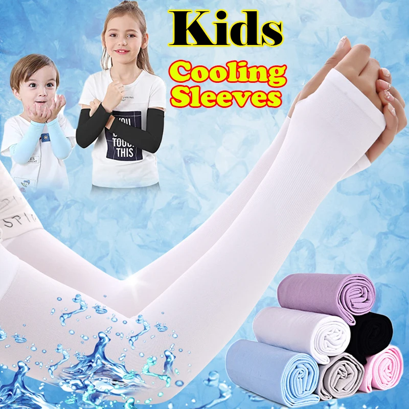 Cooling Ice Arm Sleeves For Kids 4-12 Years Summer Sports Sun Protection Long Arm Cover Girls Boys Elastic Cycling Beach Sleeve
Cooling Ice Arm Sleeves For Kids 4-12 Years Summer Sports Sun Protection Long Arm Cover Girls Boys Elastic Cycling Beach Sleeve