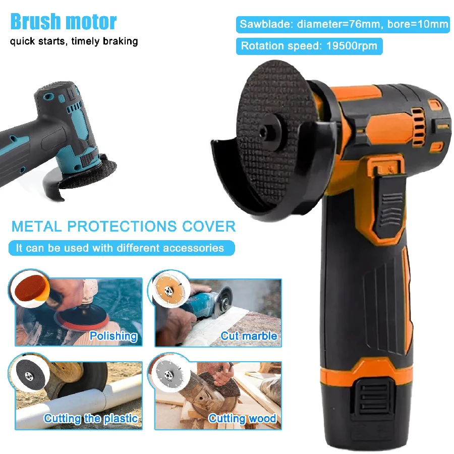 12 В Беспроводная электрическая угловая шлифовальная машина 19500 об/мин с литиевой батареей Мини-полировальный шлифовальный станок Алмазная шлифовальная машина
12 В Беспроводная электрическая угловая шлифовальная машина 19500 об/мин с литиевой батареей Мини-полировальный шлифовальный станок Алмазная шлифовальная машина