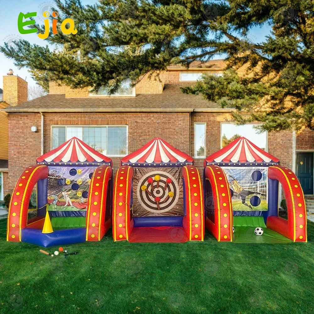 Commerical 3 in 1 5 in 1 Inflatable Carnival Bundle Games Soccer Dart Knock Down Ting Ross Game For Adult Kids Party Sport Game
Commerical 3 in 1 5 in 1 Inflatable Carnival Bundle Games Soccer Dart Knock Down Ting Ross Game For Adult Kids Party Sport Game