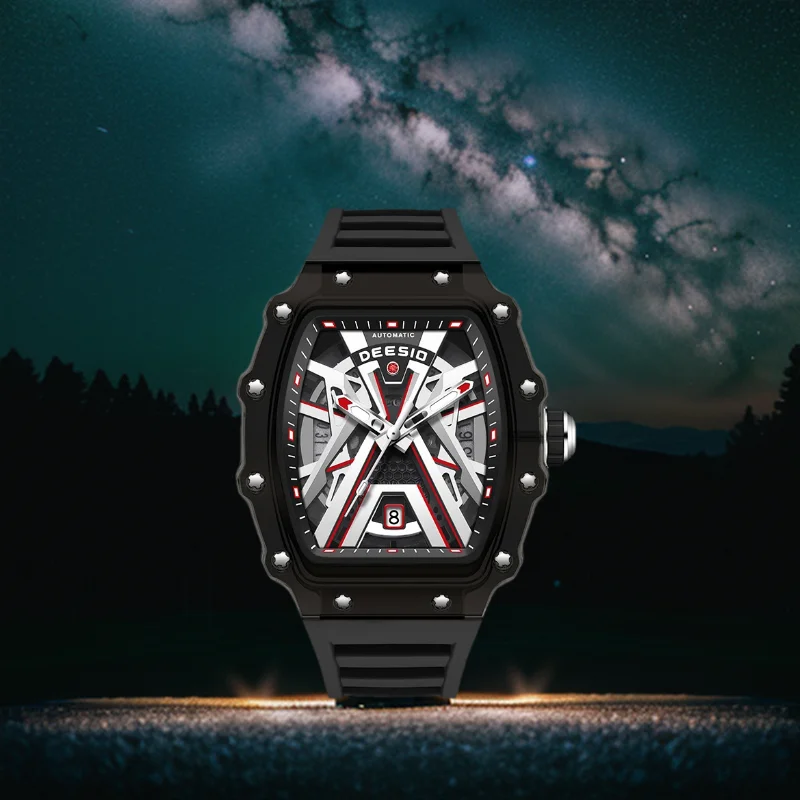Deesio Luxury Band Fashion Mechanical Watch D6001A Automatic Movement Men's Watches Luminous Waterproof Sport Wristwatch Gifts
Deesio Luxury Band Fashion Mechanical Watch D6001A Automatic Movement Men's Watches Luminous Waterproof Sport Wristwatch Gifts