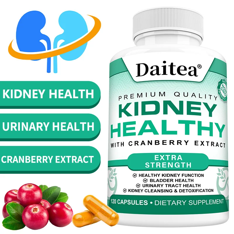 Kidney Support Capsules, Kidney Cleanse & Detox Formula with Cranberry & Herbal Extracts, Support Urinary Tract & Bladder Health
Kidney Support Capsules, Kidney Cleanse & Detox Formula with Cranberry & Herbal Extracts, Support Urinary Tract & Bladder Health