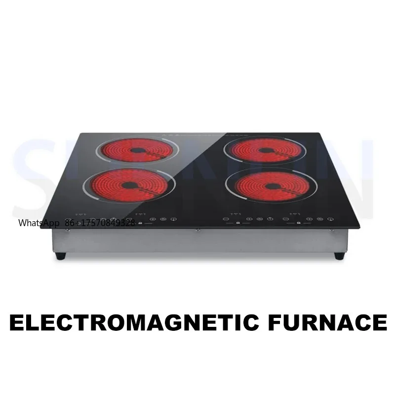Commercial Furnace Electric Cooker Induction Cooker Hob Commercial Four-head Built in Cooking Unit Electric Stove Coo ktop
Commercial Furnace Electric Cooker Induction Cooker Hob Commercial Four-head Built in Cooking Unit Electric Stove Coo ktop