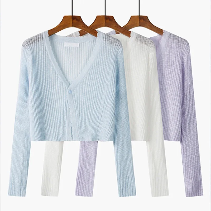 Летний тонкий вязаный кардиган из ледяного шелка для женщин, накидка на плечи, верхняя одежда, легкая накидка на топ
Летний тонкий вязаный кардиган из ледяного шелка для женщин, накидка на плечи, верхняя одежда, легкая накидка на топ