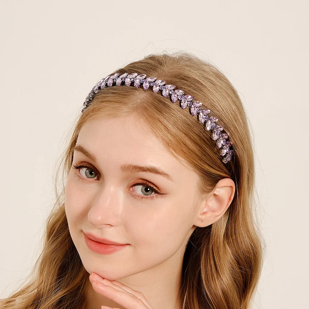 Miallo Fashionable and Elegant Lavender Purple Fashion Minimalist Crystal Headband Party Jewelry Bridesmaid GirlFriend Gift
Miallo Fashionable and Elegant Lavender Purple Fashion Minimalist Crystal Headband Party Jewelry Bridesmaid GirlFriend Gift