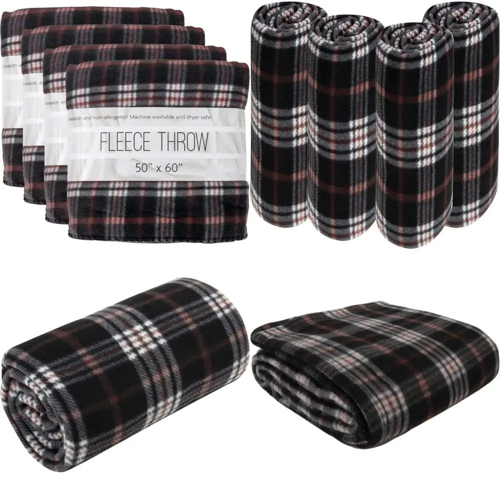 Bulk Sherpa Fleece Throw Blankets Plaid Pattern 50x60, Ideal for Wedding Gifts, Homeless Support, Pet Comfort | Plush Plaid Blan
Bulk Sherpa Fleece Throw Blankets Plaid Pattern 50x60, Ideal for Wedding Gifts, Homeless Support, Pet Comfort | Plush Plaid Blan