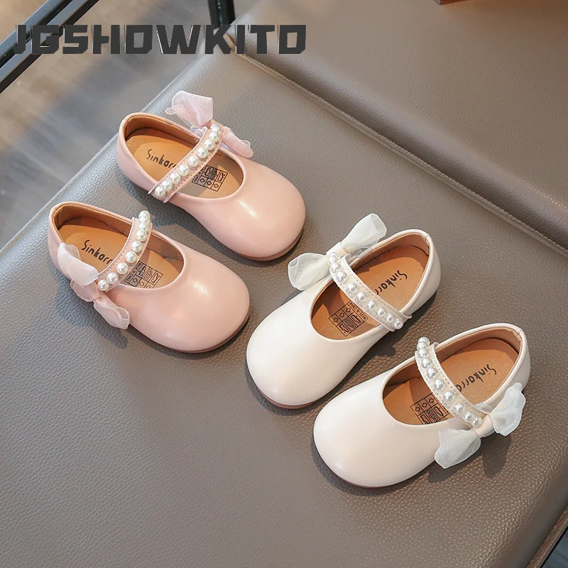 JGSHOWKITO Girls Leather Shoes with Pearls Beading Bow-knot Princess Sweet Soft Kids Flats for Wedding Party Beige Pink 21-30
JGSHOWKITO Girls Leather Shoes with Pearls Beading Bow-knot Princess Sweet Soft Kids Flats for Wedding Party Beige Pink 21-30