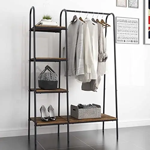Free Standing Clothing Rack, Standing Coat Rack Garment Racks with 3-Tier Shelves for Bedroom, Entryway, Vintage Brown Hanger
Free Standing Clothing Rack, Standing Coat Rack Garment Racks with 3-Tier Shelves for Bedroom, Entryway, Vintage Brown Hanger