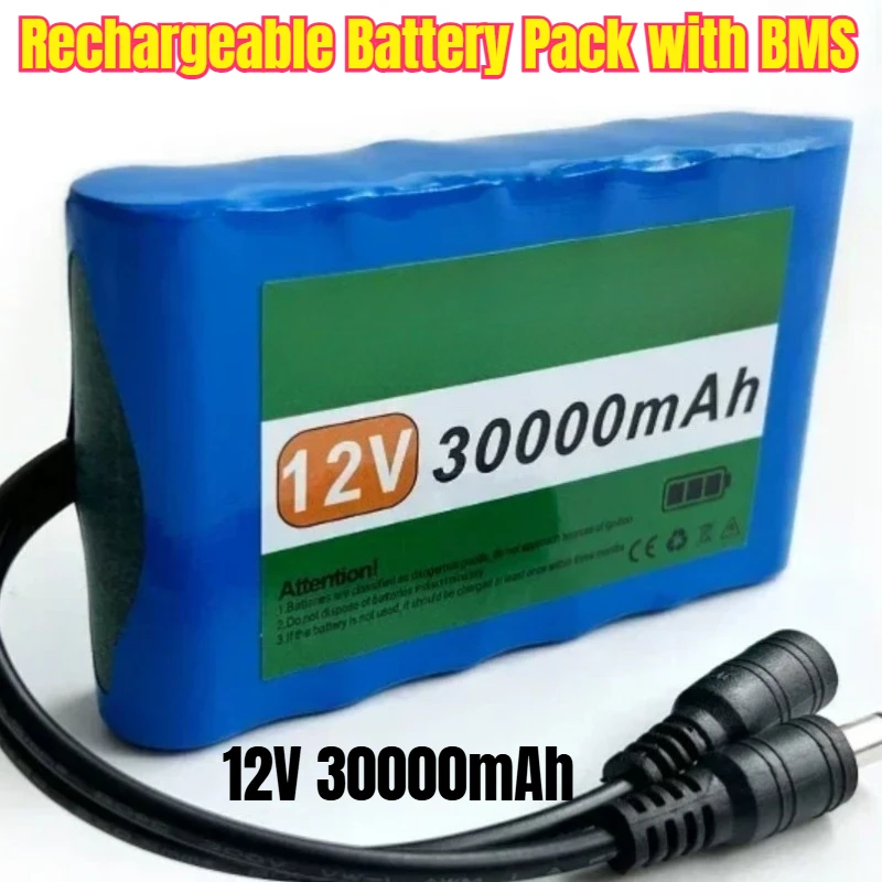 18650 3S2P 12V 30000mAh Rechargeable Battery Pack with BMS
18650 3S2P 12V 30000mAh Rechargeable Battery Pack with BMS