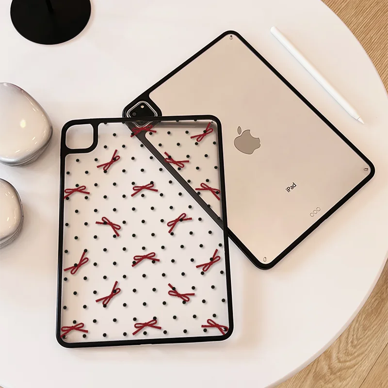 Black Polka Dot Bow Tablet Case For iPad Pro 11 12.9 13 M2 M4 M3 M5 Shell 8.3 9.7 10.2 5/6/7/8/9/10/11th Air 3 4 Mini 6 7 Cover
Black Polka Dot Bow Tablet Case For iPad Pro 11 12.9 13 M2 M4 M3 M5 Shell 8.3 9.7 10.2 5/6/7/8/9/10/11th Air 3 4 Mini 6 7 Cover