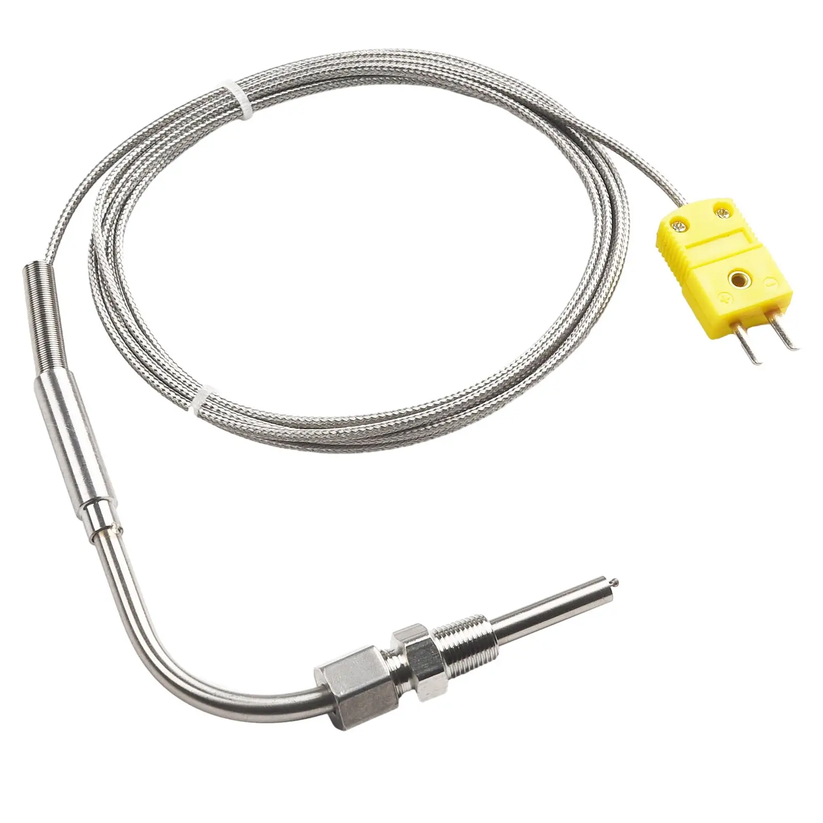 EGT K Type Thermocouple Exhaust Probe High Temperature Sensors 1/8" NPT Threads Hand Tool Sets Adjustable Pressure Lock
EGT K Type Thermocouple Exhaust Probe High Temperature Sensors 1/8" NPT Threads Hand Tool Sets Adjustable Pressure Lock