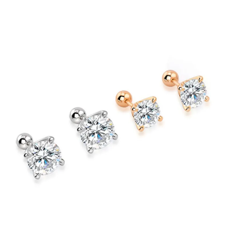 IOGOU Real 925 Silver D Color 4mm/5mm/6.5mm Moissanite Screws Earrings For Women Rose/Yellow Gold Plated Fine Jewelry Wholesale
IOGOU Real 925 Silver D Color 4mm/5mm/6.5mm Moissanite Screws Earrings For Women Rose/Yellow Gold Plated Fine Jewelry Wholesale