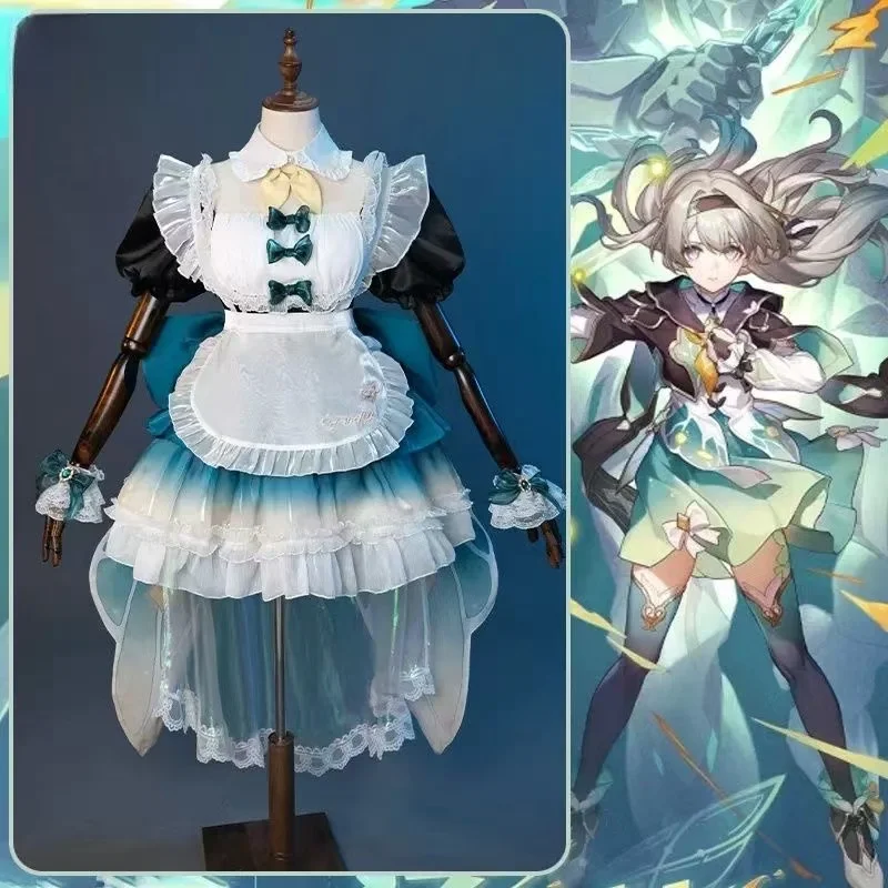 Honkai Star Rail Cosplay maid costume firefly girl cosplay anime game costume set
Honkai Star Rail Cosplay maid costume firefly girl cosplay anime game costume set