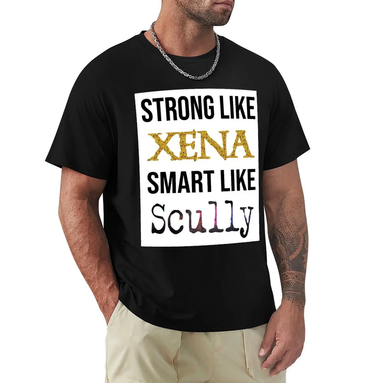 Strong Like Xena Smart Like Scully T-Shirt Street Style Casual Tee Shirt
Strong Like Xena Smart Like Scully T-Shirt Street Style Casual Tee Shirt
