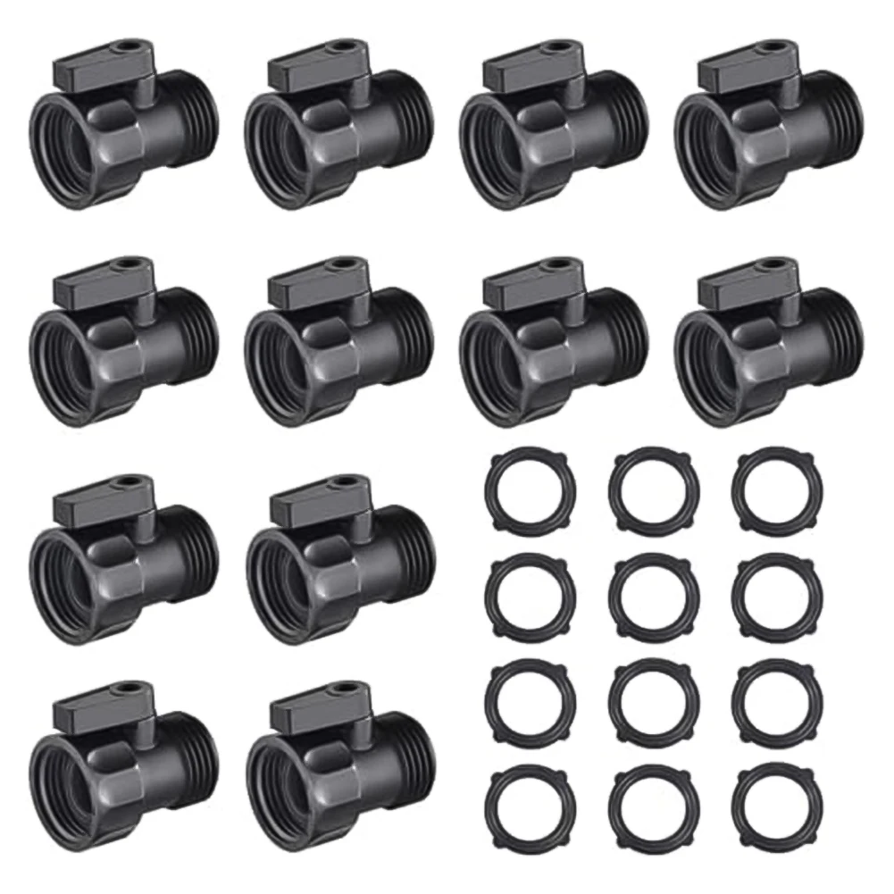 Gardening Accessories Garden Hose Valves 0.75 Inches Reliable Garden Irrigation Valves 12 Piece Set ABS Plastic Material
Gardening Accessories Garden Hose Valves 0.75 Inches Reliable Garden Irrigation Valves 12 Piece Set ABS Plastic Material