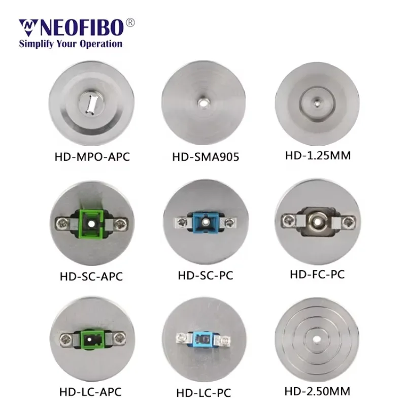 2026 Hot Selling Neofibo HD-MPO-UPC Handheld Puck Round Disc Jig for Mpo Ferrule Handheld Fiber Optic Polishing Fixture
2026 Hot Selling Neofibo HD-MPO-UPC Handheld Puck Round Disc Jig for Mpo Ferrule Handheld Fiber Optic Polishing Fixture
