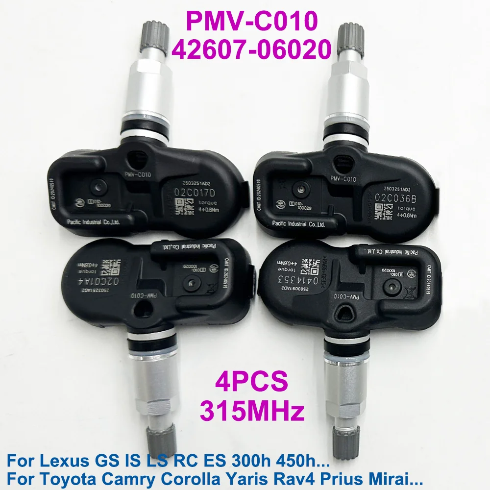 4PCS PMV-C010 42607-30040 315MHz TPMS SENSOR For Lexus GS NX LS RC Scion iM Toyota Camry Corolla Highlander Mirai Prius C RAV4
4PCS PMV-C010 42607-30040 315MHz TPMS SENSOR For Lexus GS NX LS RC Scion iM Toyota Camry Corolla Highlander Mirai Prius C RAV4