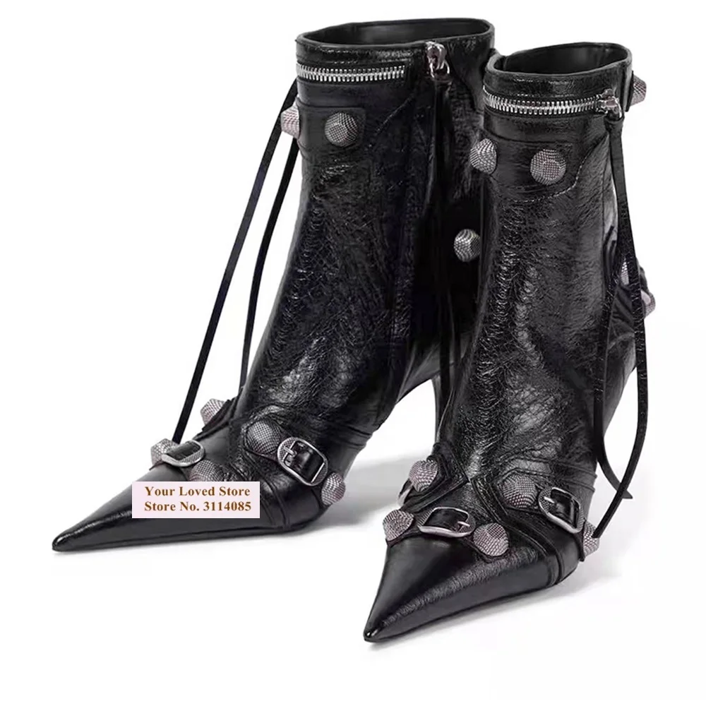 Choudory Black Fluorescent Yellow Fringe Short Boots Women Top Quality Metal Button Studded Pointed Toe Ankle Booties Zipped
Choudory Black Fluorescent Yellow Fringe Short Boots Women Top Quality Metal Button Studded Pointed Toe Ankle Booties Zipped