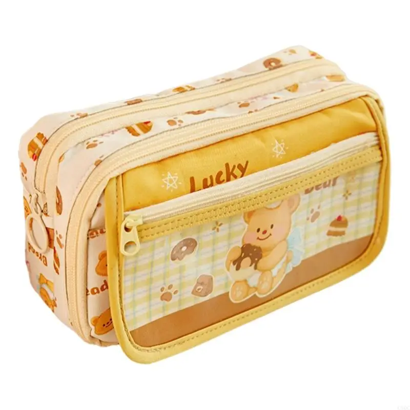 C90C Large Pencil Case Zippered Pencil Pouches Portable Pen Organizers Storage Bag Travel Makeup Pouches for Women Student
C90C Large Pencil Case Zippered Pencil Pouches Portable Pen Organizers Storage Bag Travel Makeup Pouches for Women Student