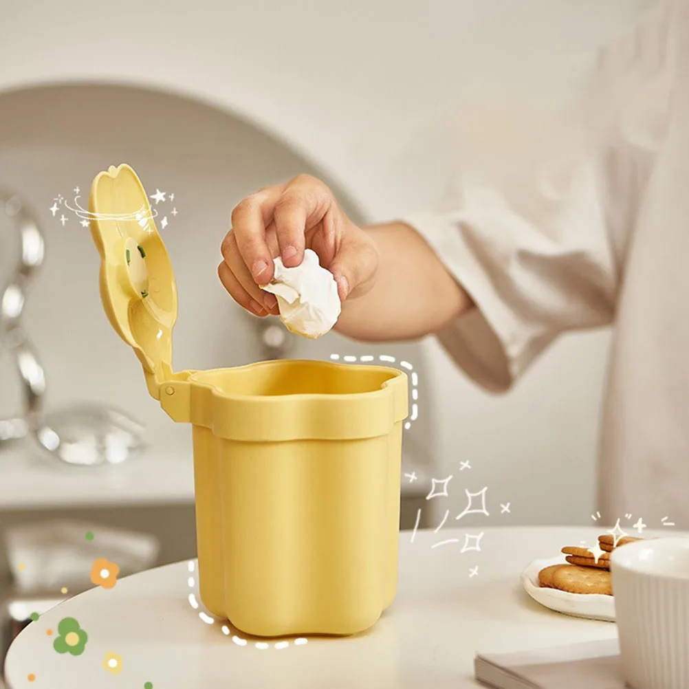2Pcs TrashCan PlasticLid Small Lovely Trash Garbage Can With Lid Can BedroomOffice LivingStudy Storage FlowerShape
2Pcs TrashCan PlasticLid Small Lovely Trash Garbage Can With Lid Can BedroomOffice LivingStudy Storage FlowerShape