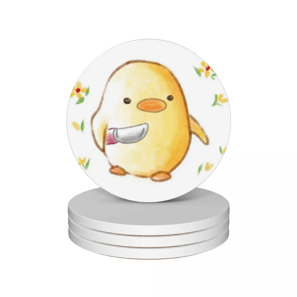 Cute Chicken With Knife Ceramic Coasters (Set of 4) household utensils kitchen flower cup pads Coasters
Cute Chicken With Knife Ceramic Coasters (Set of 4) household utensils kitchen flower cup pads Coasters