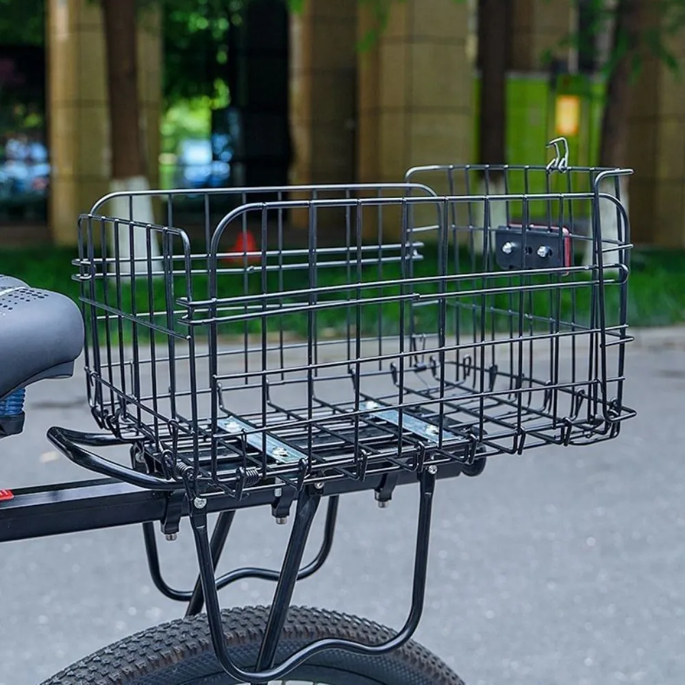 Large Capacity Foldable Bicycle Rear Basket Durable Thickened Mountain Bike Rear Rack Black with Inner Liner Basket
Large Capacity Foldable Bicycle Rear Basket Durable Thickened Mountain Bike Rear Rack Black with Inner Liner Basket